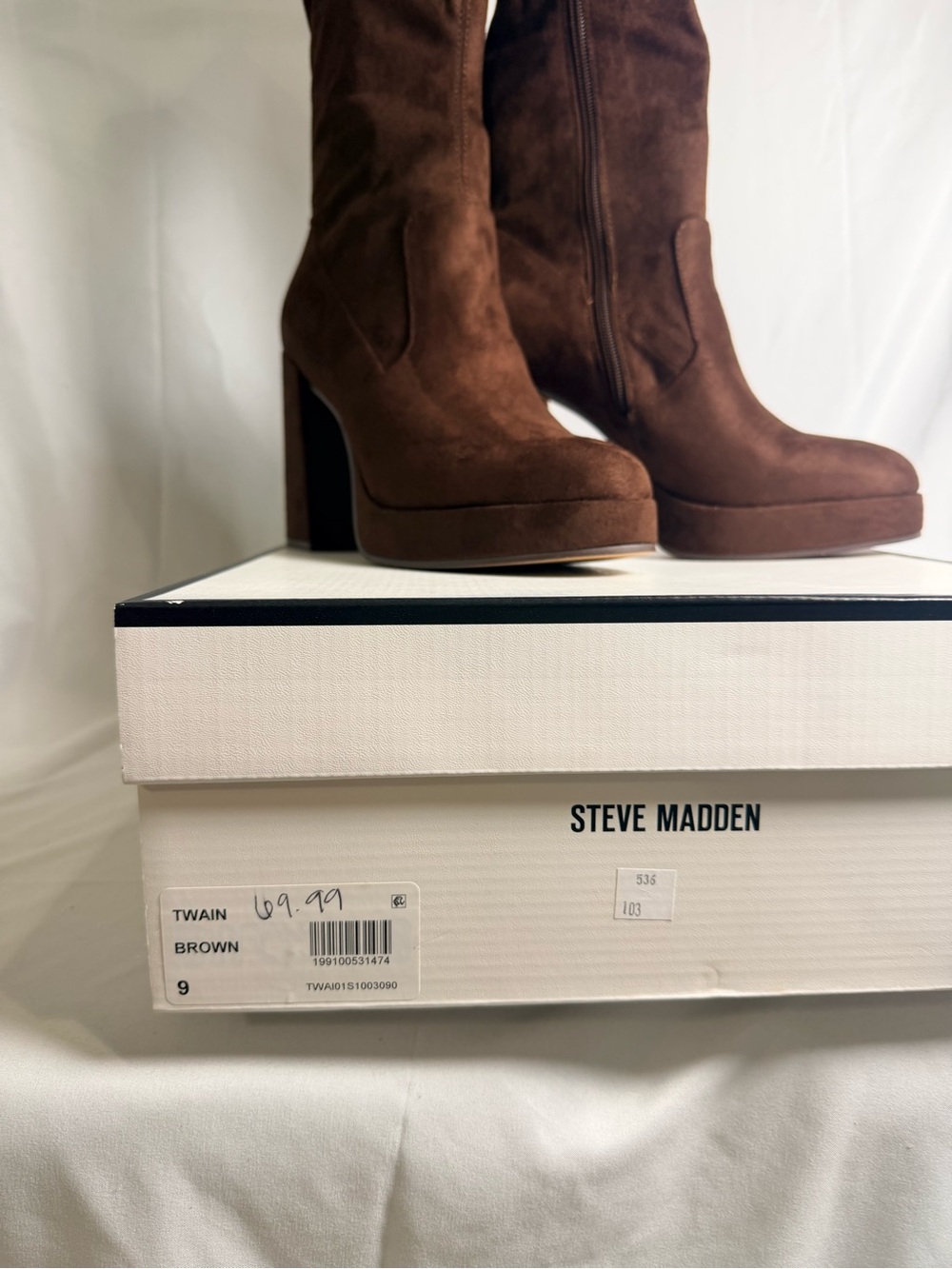 new Steve Madden Twain plataform Knee High Boots size 9 - Picture 3 of 4